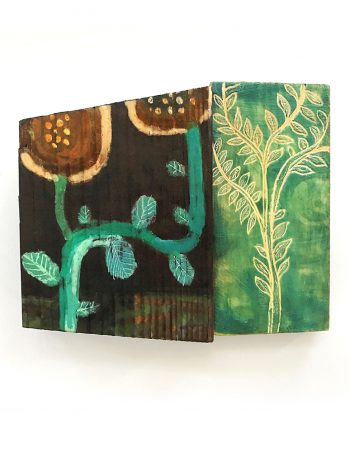 "Branches" by Limor Farber | mixed media encaustic on wood